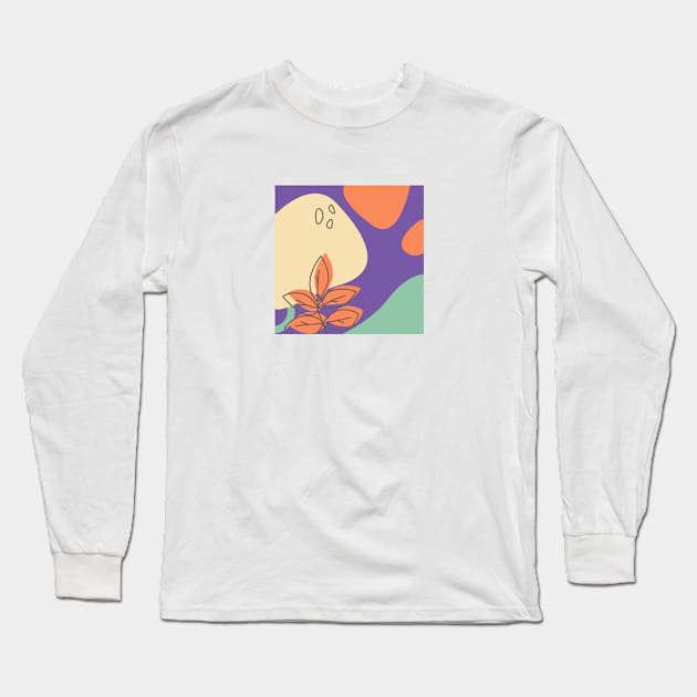 Botanical Abstracts #6 Long Sleeve T-Shirt by Danny Afy